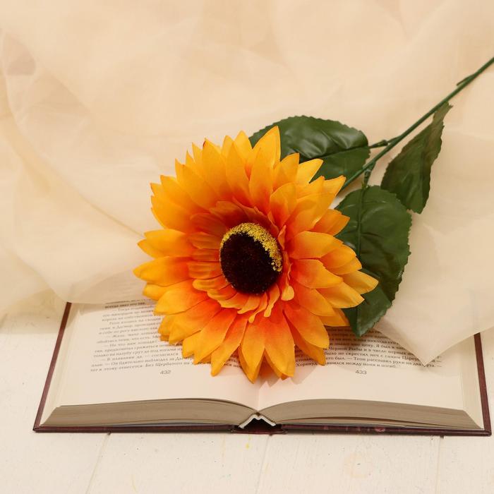 Цветы искусственные «Подсолнух», объём, 15×57 см - Фото 1