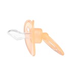 Соска-пустышка ортодонтическая Крошка Я, силикон, от 6 мес., с колпачком, персиковый - Фото 5