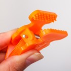 Пустышка силиконовая ортодонтическая с держателем и колпачком, от 0 мес., цвет оранжевый - Фото 9