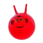 Мяч-попрыгун с рожками "Рожица", d=50 см, 400 гр, МИКС - Фото 5