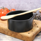 Котелок «Жаклин», 1.2 л, антипригарное покрытие, углеродистая сталь, чёрный - Фото 1