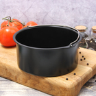 Котелок «Жаклин», 1.2 л, антипригарное покрытие, углеродистая сталь, чёрный - Фото 4