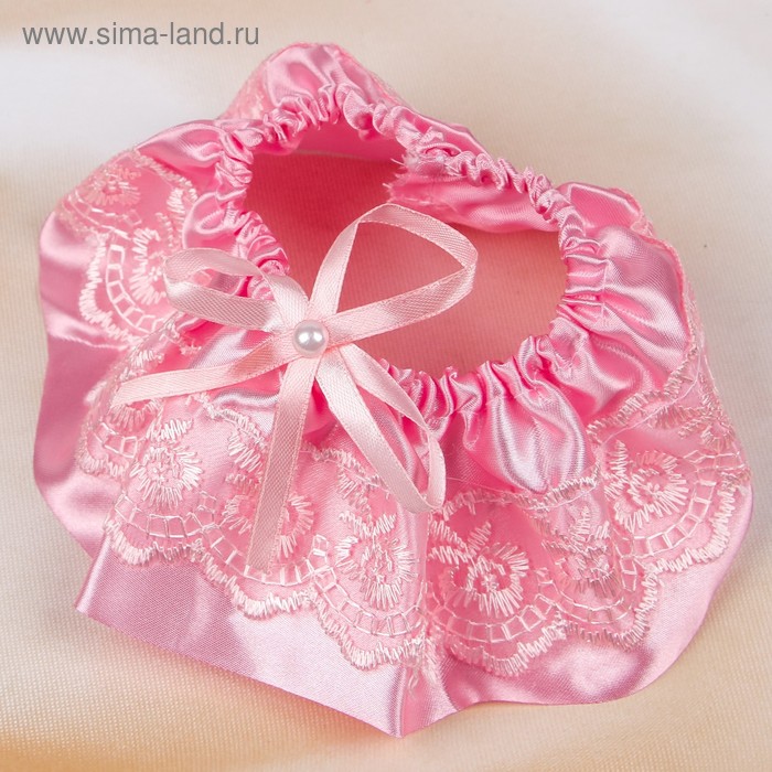 Подвязка для невесты "Каприз", розовая - Фото 1