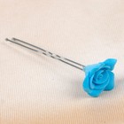 Набор цветков на шпильке "Розочка", 10 шт, голубой - Фото 4