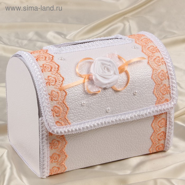 Коробка для денег «Альт», персиковая, разборная - Фото 1