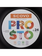 Сковорода Prosto, d=24 см, пластиковая ручка, антипригарное покрытие, алюминий, бордовая - Фото 5