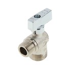 Кран шаровой Valtec, 1/2"х3/4", наружная резьба, угловой, без отражателя, никель, латунь 2994720 - фото 285337