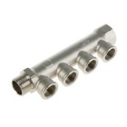 Коллектор Valtec, 3/4" х 1/2" 4 выхода, с внутренней резьбой 2994816 - фото 285362