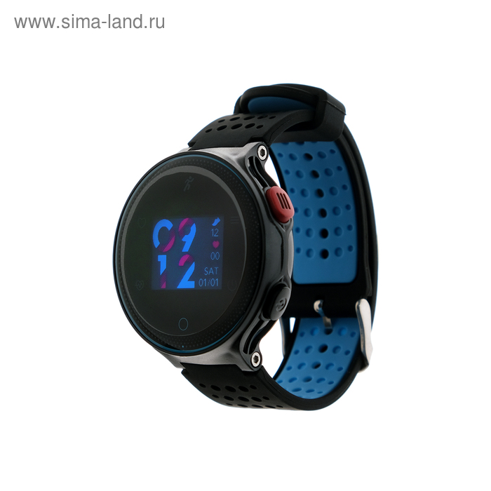 Смарт-часы Prolike PLSW1000, дисплей 0.96", чёрно-голубые - Фото 1