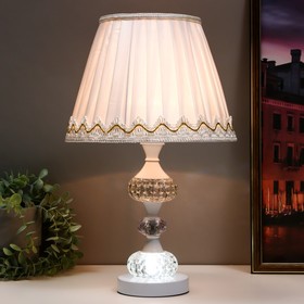 Лампа настольная "Калиопа" Е27 40Вт белый 45х25,5х25,5 см