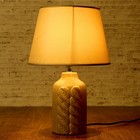 Лампа настольная с абажуром "Вязаная" 220V 40 Вт E14 МИКС - Фото 2