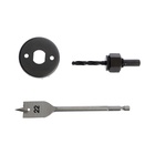 Набор для установки врезных замков ТУНДРА, сверло перовое 22 мм, пила кольцевая 54 мм - Фото 2