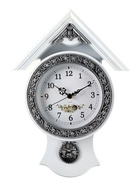 Часы настенные интерьерные «Белый домик», серия: Маятник, дискретный ход, 40×29 см, d=16 см - Фото 1
