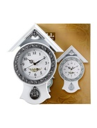 Часы настенные интерьерные «Белый домик», серия: Маятник, дискретный ход, 40×29 см, d=16 см - Фото 7