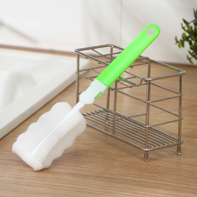 Ёршик для посуды Доляна «Тюльпан», 23×5×3 см, МИКС