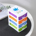 Мини - комод для мелочей 4 секции «Радуга», 13×9×14.5 см, МИКС - Фото 2