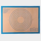 Армированный коврик с разметкой, силикон, 71×50,5 см, цвет синий - фото 297990050