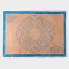 Армированный коврик с разметкой, силикон, 71×50,5 см, цвет синий - Фото 5