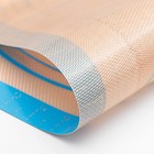 Коврик для выпечки и раскатки теста с разметкой, армированный, силикон, 71×50.5 см, синий - Фото 8