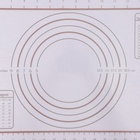 Коврик для выпечки и раскатки теста с разметкой, армированный, силикон, 42×29.5 см, белый - Фото 5