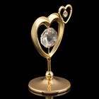 Сувенир «Сердце», 5,5х4х3 см, с кристаллами - Фото 2