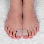 Напальчник для больших пальцев ног, силиконовый, 3 × 3 × 1,5 см, пара, цвет белый - Фото 2