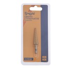 Сверло ступенчатое ТУНДРА, HSS, TiN, шестигранный хвостовик, 4-12 мм - Фото 4