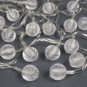 

УЦЕНКА НИТЬ, 5 м, с насад. “Шарики льда”, Н.С.LED-20-220V,моргает, МУЛЬТИ