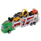 Грузовик инерционный «Автовоз», с 6 машинами, цвета МИКС, в пакете - фото 24472152