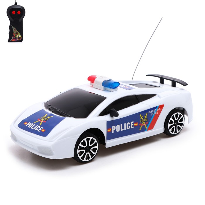 Машина радиоуправляемая «Полицейский патруль», работает от батареек, в пакете