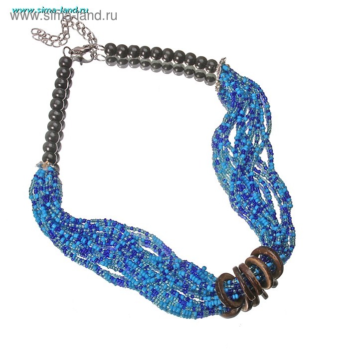 Бусы «Ксанти», синие - Фото 1