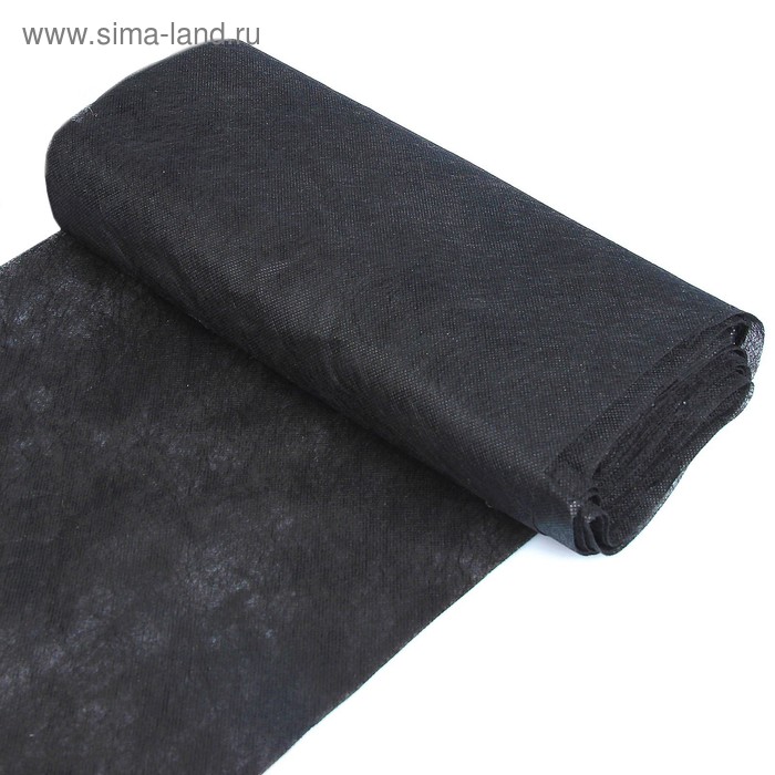 Полоса защитная для междурядий, 10 × 0,3 м, спанбонд с УФ-стабилизатором, чёрная, «Садовник» - Фото 1