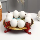 Пасхальная подставка на 8 яиц "Ангел с ягнёнком", 19,5×19,5 см - фото 8636898