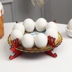 Пасхальная подставка на 8 яиц "Ангел с ягнёнком", 19,5×19,5 см - Фото 3