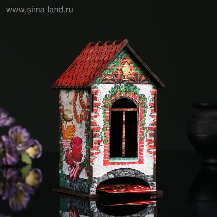 Чайный домик "Угощения", 9,8×9,8×17,4 см - Фото 1