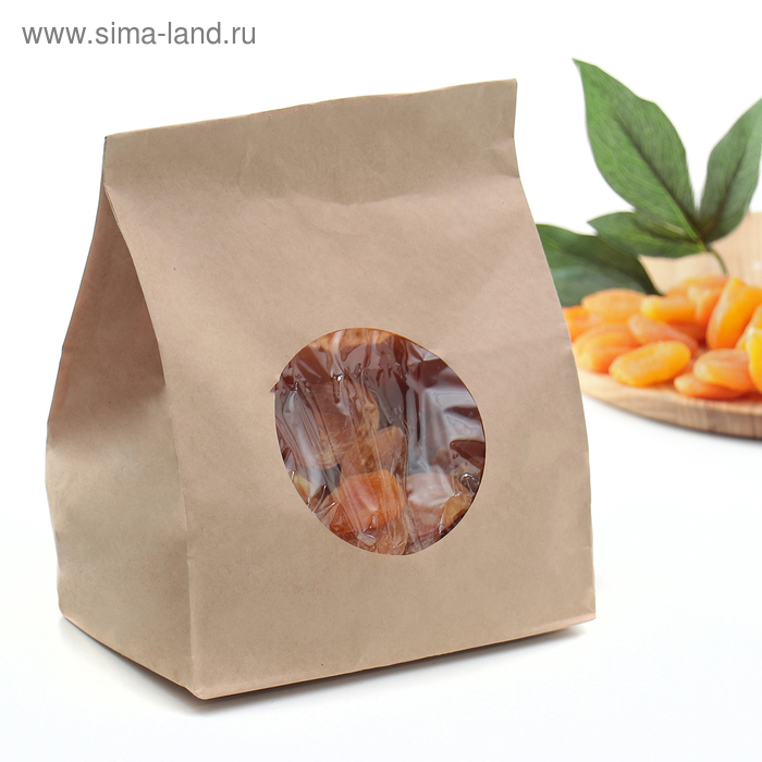 Курага ВС Армения крафт пакет 1кг - Фото 1