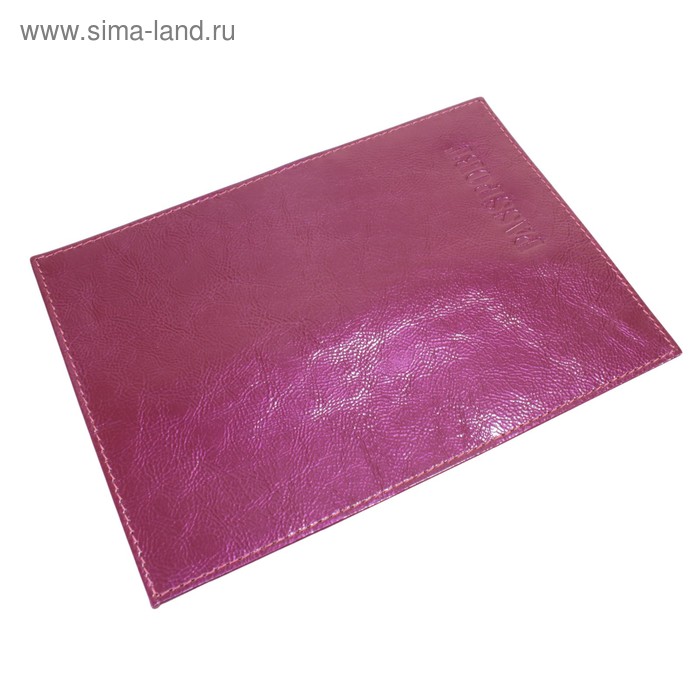 Обложка для паспорта, отдел для кредитных карт, цвет розовый - Фото 1