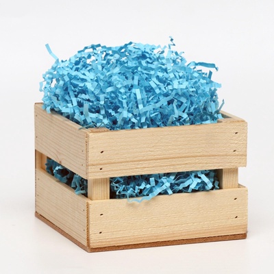 Наполнитель бумажный для подарков, синий, 1000 г