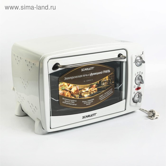 Печь Scarlett SC-EO93O13, 1500 Вт, 20 л, гриль, белая - Фото 1