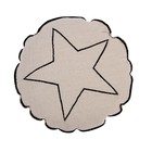Подушка "Звезда", диаметр 40 см, цвет бежевый - Фото 1