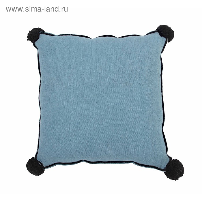 Подушка квадратная, размер 40х40 см, цвет бирюзовый