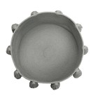 Корзина с кистями, диаметр 45 см, высота 30 см, цвет серый - Фото 2