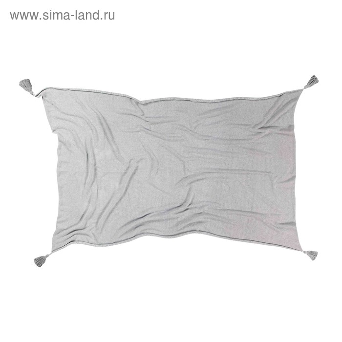 Плед градиент, размер 120х180 см, цвет серый