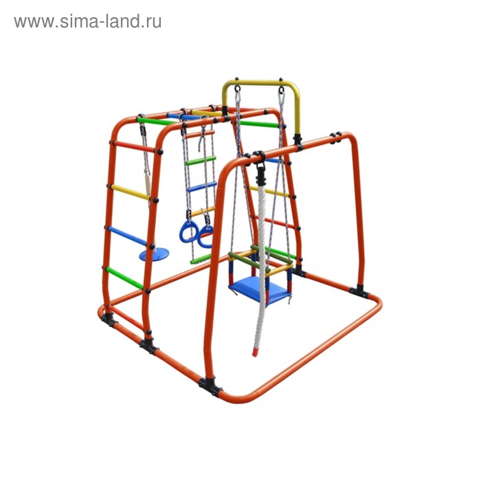 ДСК «Игрунок Т плюс», 1445 × 1440 × 1500 мм, цвет оранжевый/радуга - Фото 1