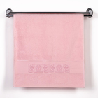 Махровое полотенце "Райский комфорт"45х90 см, роз, 400г/м2, хлопок 100% - Фото 1