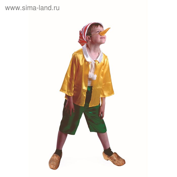 Карнавальный костюм «Буратино», текстиль, размер 30, рост 116 см - Фото 1