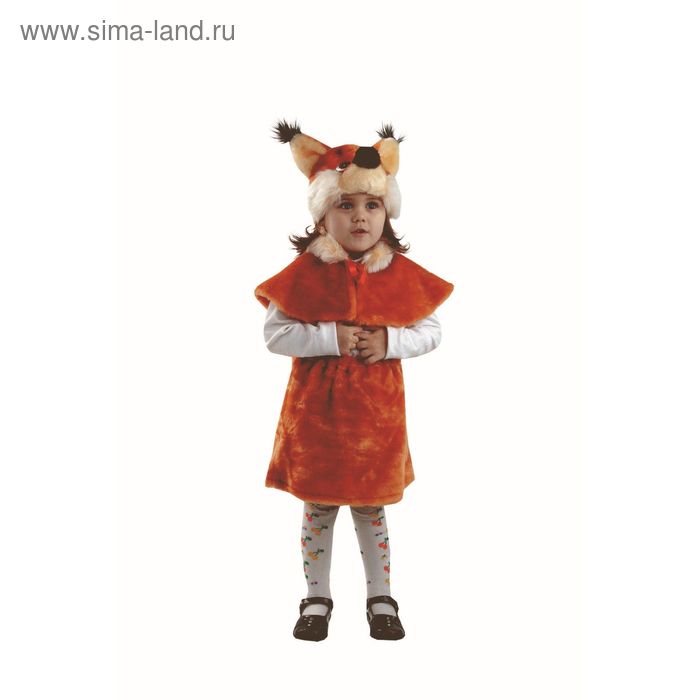 Карнавальный костюм «Белочка», мех, размер 28 - Фото 1