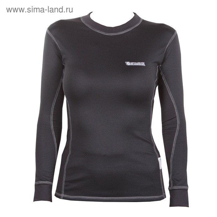 Термобелье (кофта) WOMEN Long shirt COOLMAX Черный XL охл. эффект - Фото 1