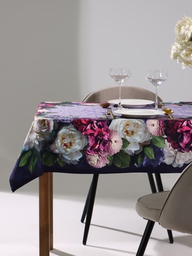 Скатерть "Этель" Цветочный этюд 110х150 см, 100% хл, саржа 190 гр/м2