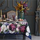 Набор столовый «Этель» «Цветочный этюд», скатерть 110 × 150 см, салфетки 40 × 40 см, 4 шт., хлопок 100 % - фото 4587203